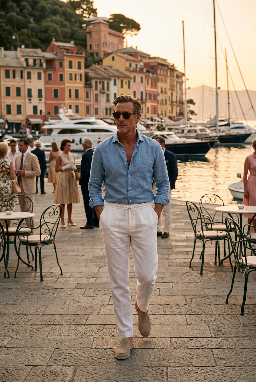 The Ostuni Linen Trousers – bianco panna